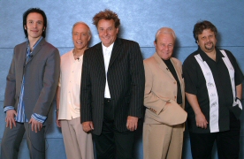 The Philly Hall of Fame Gang: L-R - A.D. Amorosi (Inquirer/City Paper), legendary oldies DJ Jerry "The Geator" Blavat, singer-songwriter Robert Hazard, rock 'n' roll pioneer Charlie Gracie, and Randy.